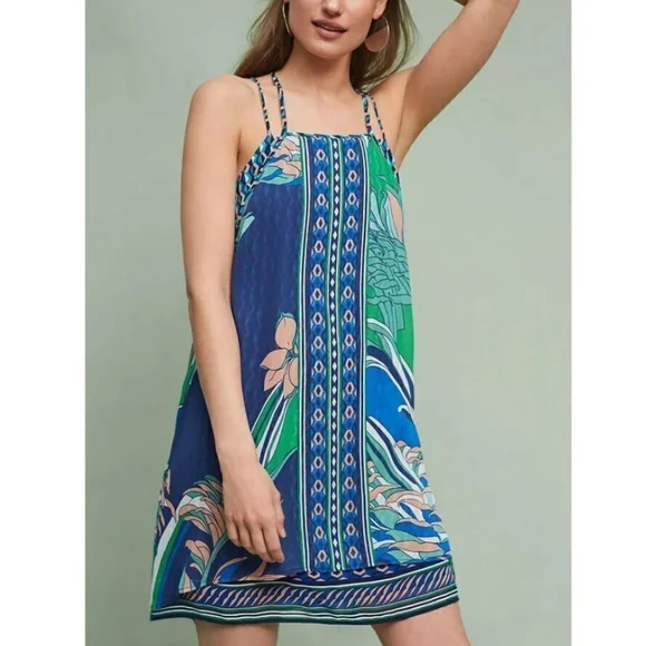 MAEVE ANTHROPOLIGIE Layered Silk Dress - Picture 2 of 16